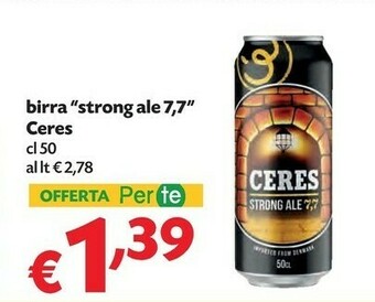 Pam Ceres Birra Strong Ale 7,7 offerta