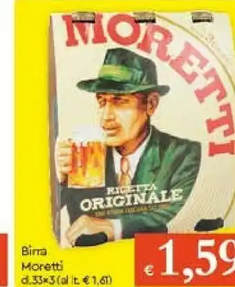 Galassia Birra Moretti - Birra Ricetta Originale 990 G(ml) offerta