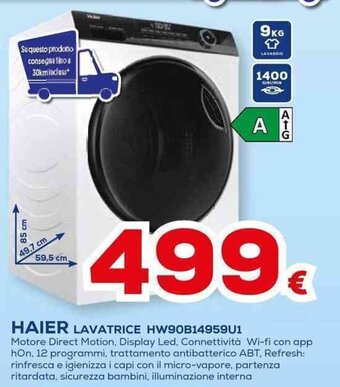 Euronics HAIER LAVATRICE HW90B14959U1 offerta