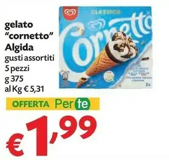 Pam Algida Cornetto Nocciola 375 G(ml) offerta