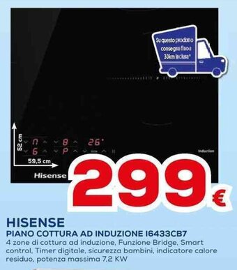 Euronics HISENSE PIANO COTTURA AD INDUZIONE 16433CB7 offerta