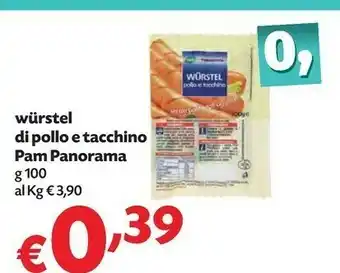 Pam Wurstel Di Pollo E Tacchino offerta