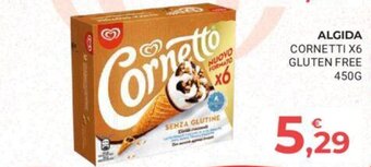 Eté ALGIDA CORNETTI X6 GLUTEN FREE 450G offerta