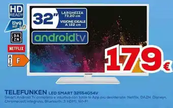 Euronics TELEFUNKEN LED SMART 32554654V offerta