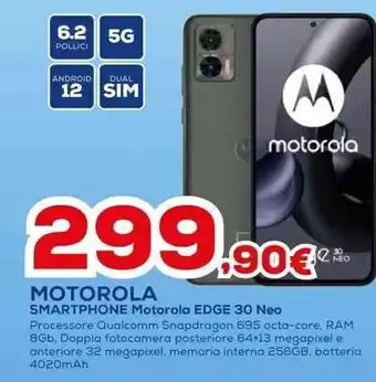 Euronics MOTOROLA SMARTPHONE Motorola EDGE 30 Neo offerta