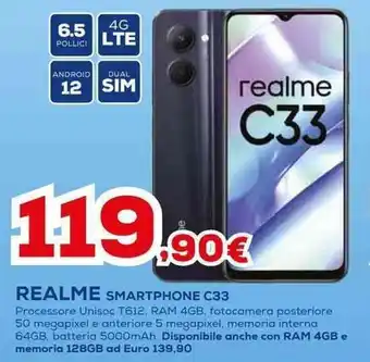 Euronics REALME SMARTPHONE C33 offerta