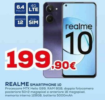 Euronics REALME SMARTPHONE 10 offerta