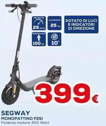 Euronics SEGWAY MONOPATTINO F251 offerta