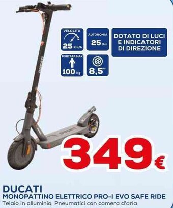 Euronics DUCATI MONOPATTINO ELETTRICO PRO-I EVO SAFE RIDE offerta