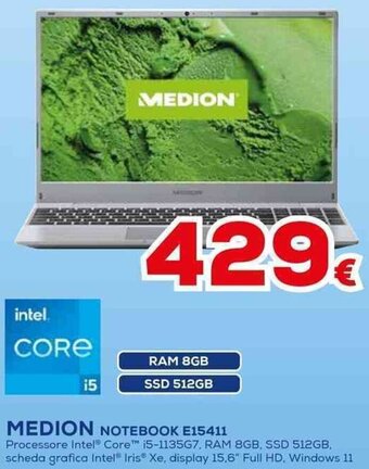 MEDION NOTEBOOK E15411