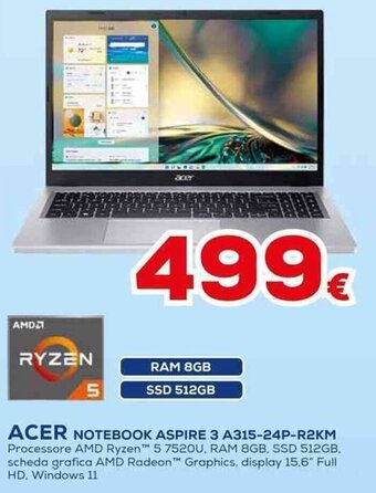 ACER NOTEBOOK ASPIRE 3 A315-24P-R2KM