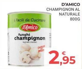 Eté D'AMICO CHAMPIGNON AL NATURALE 800G offerta