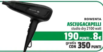 ROWENTA ASCIUGACAPELLI studio dry 2100 watt