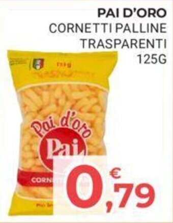 Eté PAI D'ORO CORNETTI PALLINE TRASPARENTI 125G offerta