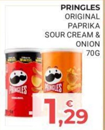 Eté PRINGLES ORIGINAL PAPRIKA SOUR CREAM & ONION 70G offerta