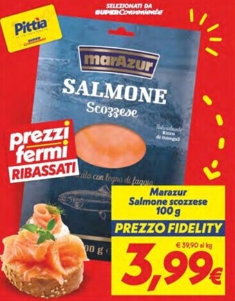 Iper Super Conveniente Marazur Salmone scozzese 100 g offerta