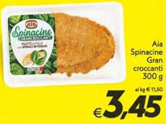 Iper Super Conveniente Aia Spinacine Gran croccanti 300 g offerta