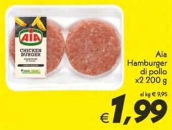 Aia Hamburger di pollo x2 200 g