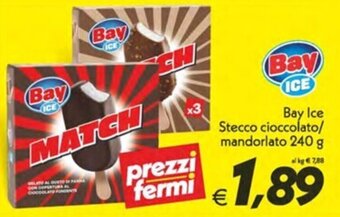 Iper Super Conveniente Bay Ice Stecco cioccolato/ mandorlato 240 g offerta