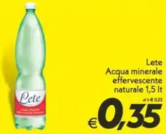 Lete Acqua minerale effervescente naturale 1,5 It