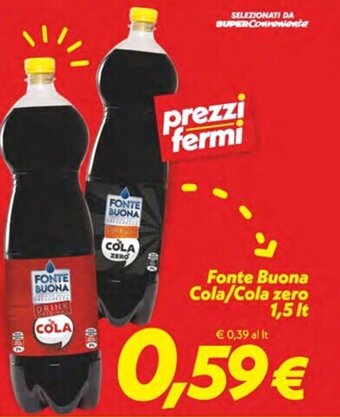 Fonte Buona Cola/Cola zero 1,5 It