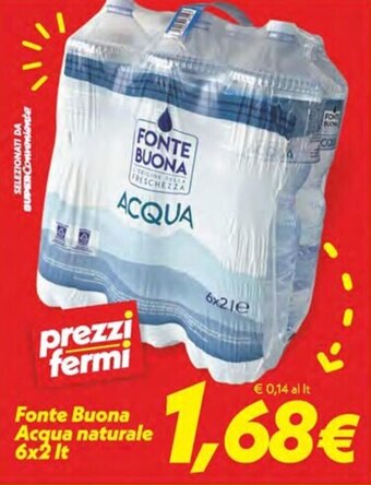 Iper Super Conveniente Fonte Buona Acqua naturale 6x2 It offerta