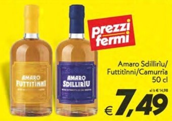 Amaro Sdilliriu/ Futtitinni/Camurria 50 cl