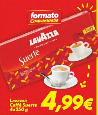 Iper Super Conveniente Lavazza Caffè Suerte 4x250 g offerta