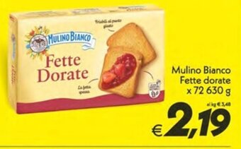 Iper Super Conveniente Mulino Bianco Fette dorate x 72 630 g offerta