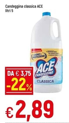 Famila Ace candeggina classica offerta