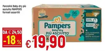 Famila Pampers pannolini baby - dry più asciutto offerta