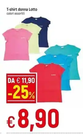 Famila Lotto t - shirt donna offerta