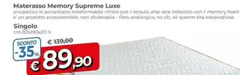 Famila Materasso memory supreme luxe offerta