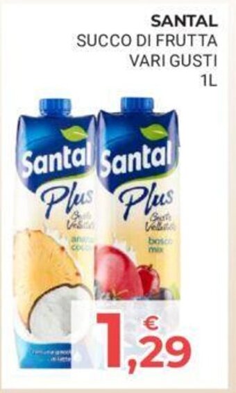 Eté SANTAL SUCCO DI FRUTTA VARI GUSTI 1L offerta