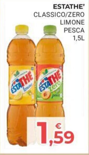 Eté ESTATHE' CLASSICO/ZERO LIMONE PESCA 1,5L offerta