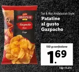 Lidl Sol & mar patatine al gusto gazpacho offerta