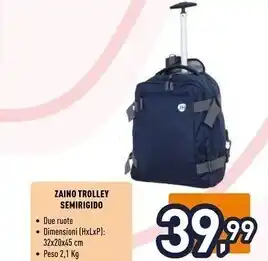 Unieuro Joia home trolley bag morbida - zaino blu offerta