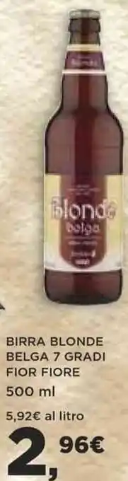 Coop BIRRA BLONDE BELGA 7 GRADI FIOR FIORE 500 ml offerta