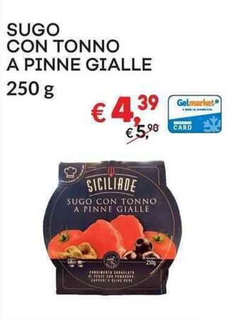 SUGO CON TONNO A PINNE GIALLE 250 g
