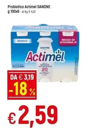 Famila Danone probiotico actimel offerta