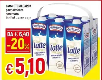 Sterilgarda latte parzialmente scremato