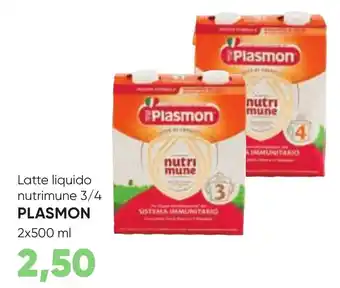 Latte liquido nutrimune 3/4 PLASMON 2x500 ml