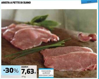 Coop ARISTA A FETTE DI SUINO offerta
