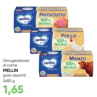 Omogeneizzati di carne MELLIN gusti assortiti 2x80 g