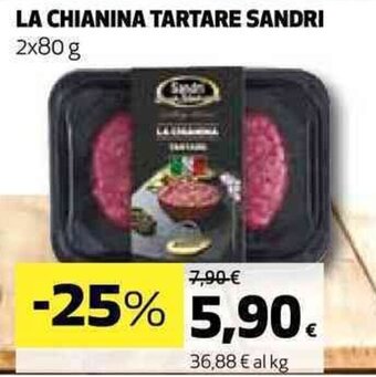 Coop LA CHIANINA TARTARE SANDRI 2x80 g offerta
