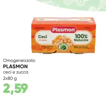 Omogeneizzato PLASMON ceci e zucca 2x80 g