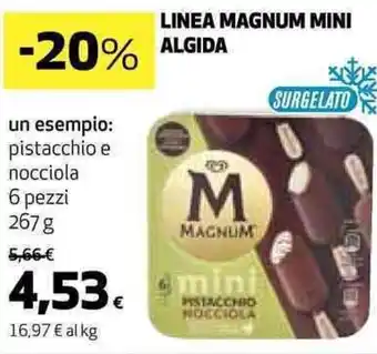 Coop LINEA MAGNUM MINI pistacchio e nocciola 6 pezzi 267 g offerta