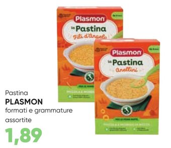 Supermercati Pick Up Pastina PLASMON formati e grammature assortite offerta