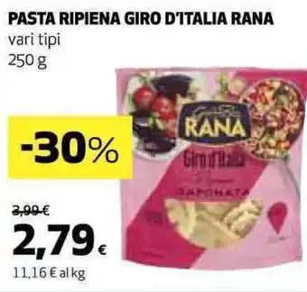 Coop PASTA RIPIENA GIRO D'ITALIA RANA vari tipi 250 g offerta