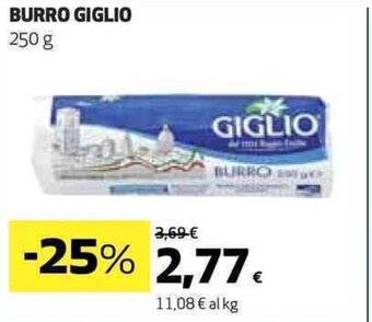 Coop BURRO GIGLIO 250 g offerta